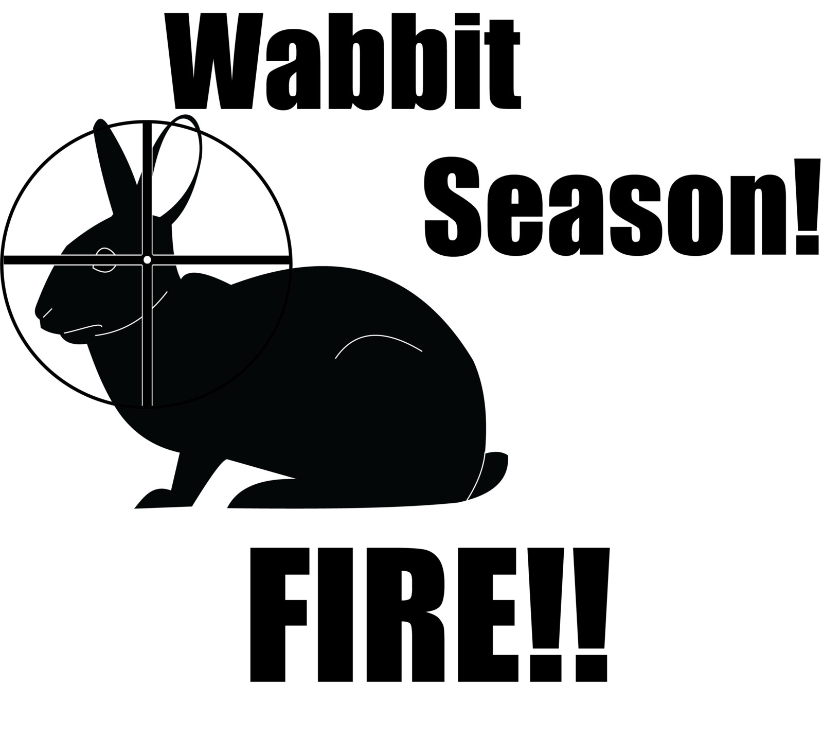 Wabbit Season shirt design