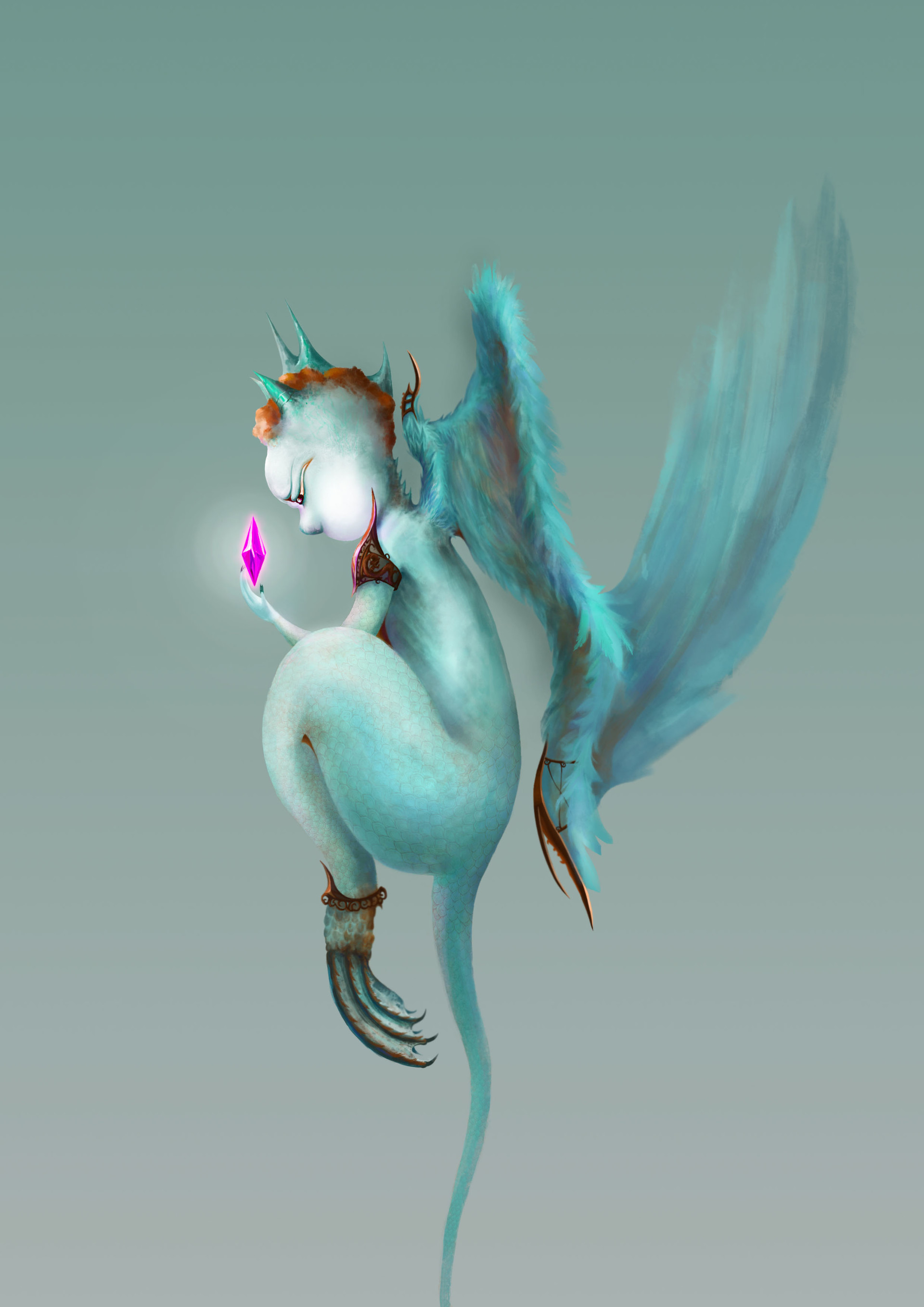 Artstation One Of The Dragon S Children 嘲风 Sun Muger