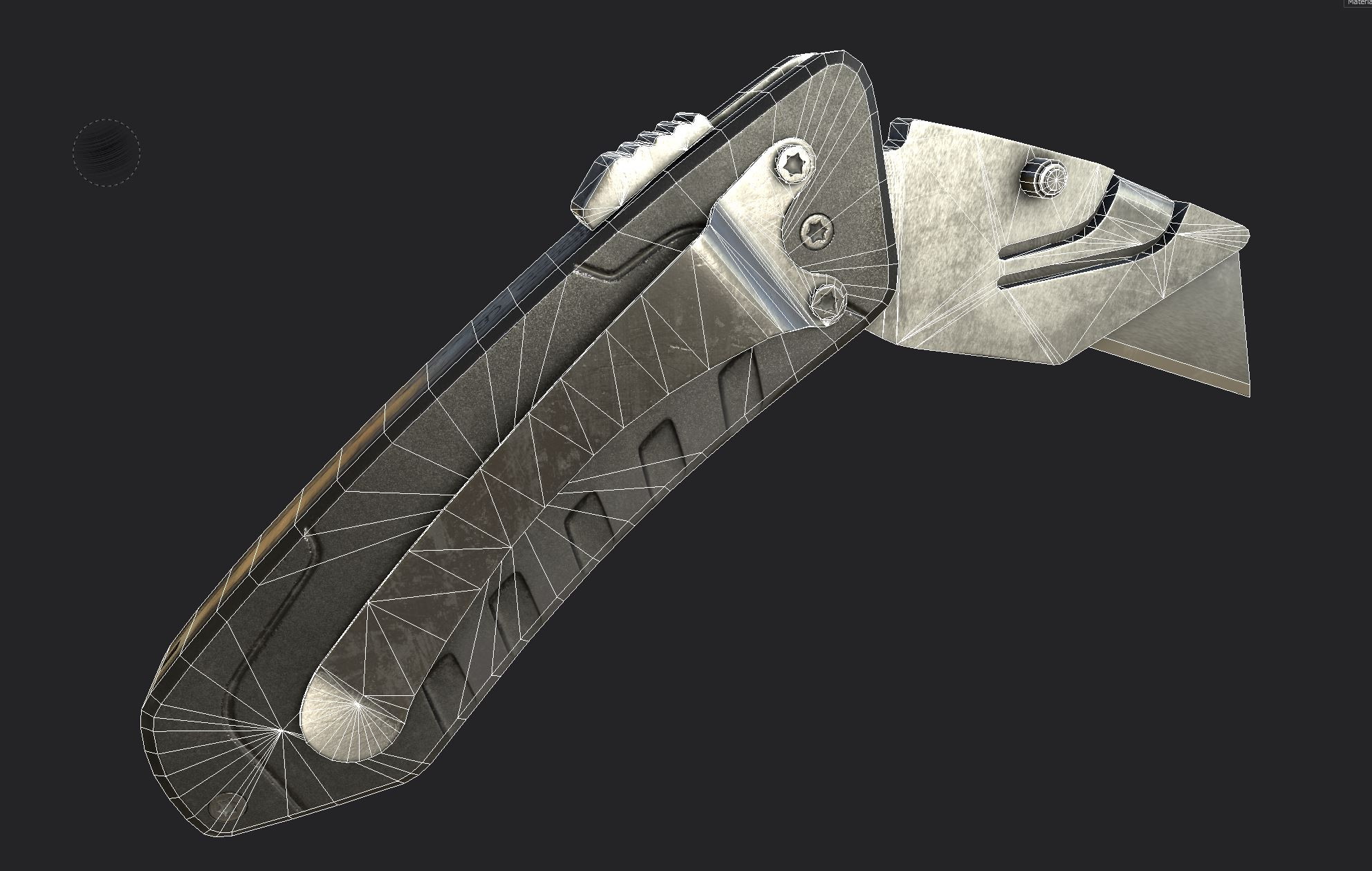 Box Cutter - Low poly textured 2