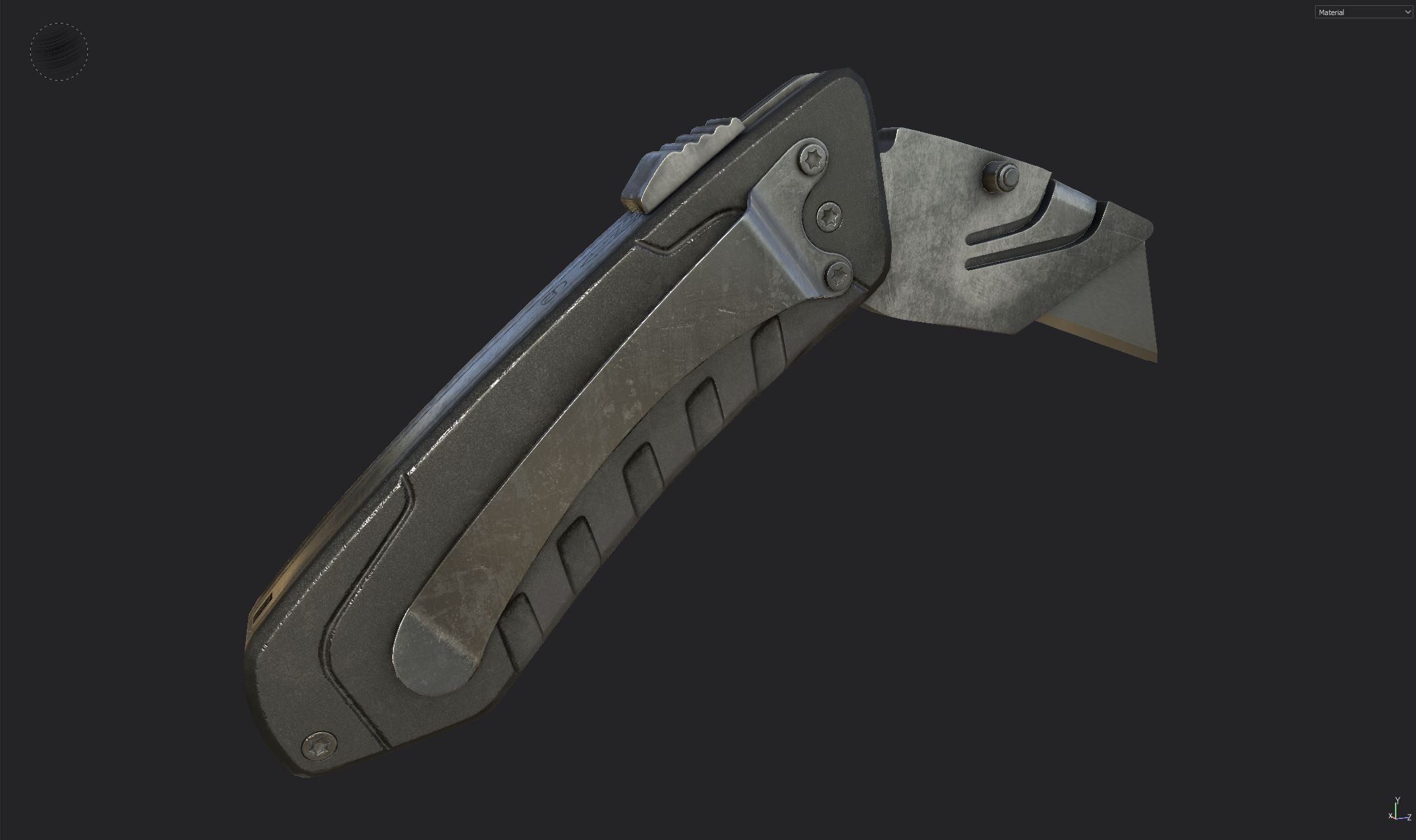 Box Cutter - Low poly textured 3