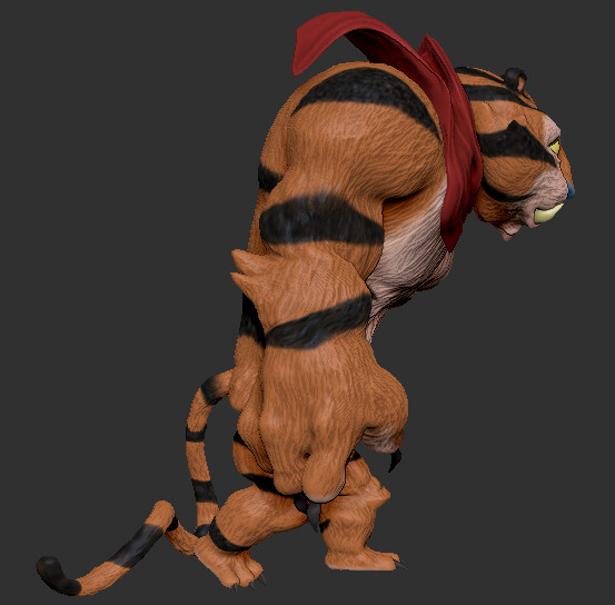 Artstation Tony The Tiger 3d Model Daniel Platt