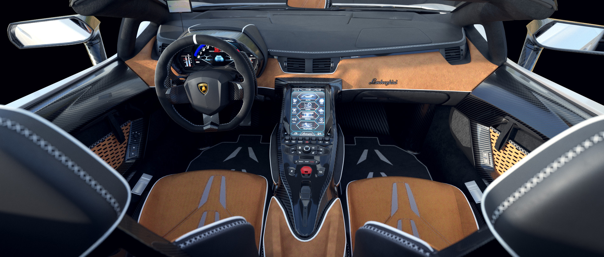ArtStation - Lamborghini Centenario Interior