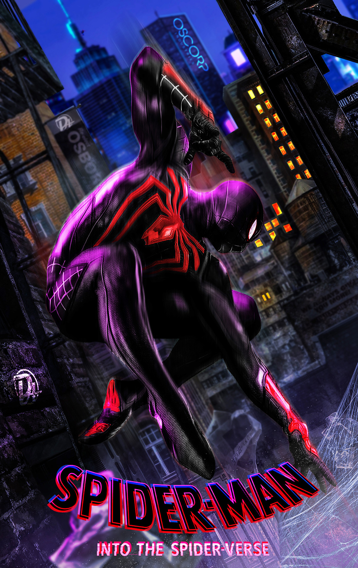 Spider Man Into The Spider Verse Poster Art