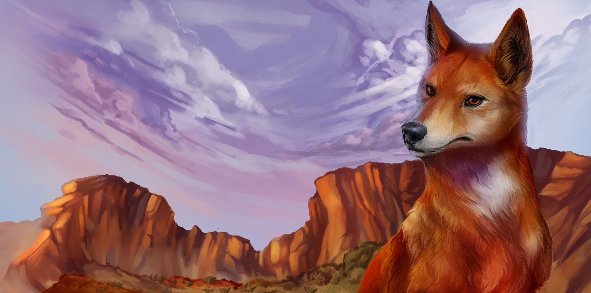 Artstation Outback Dingo Marianne Fontaine