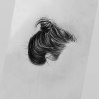 Artstation Hair Pencil Sketch Sooraj Sudevan