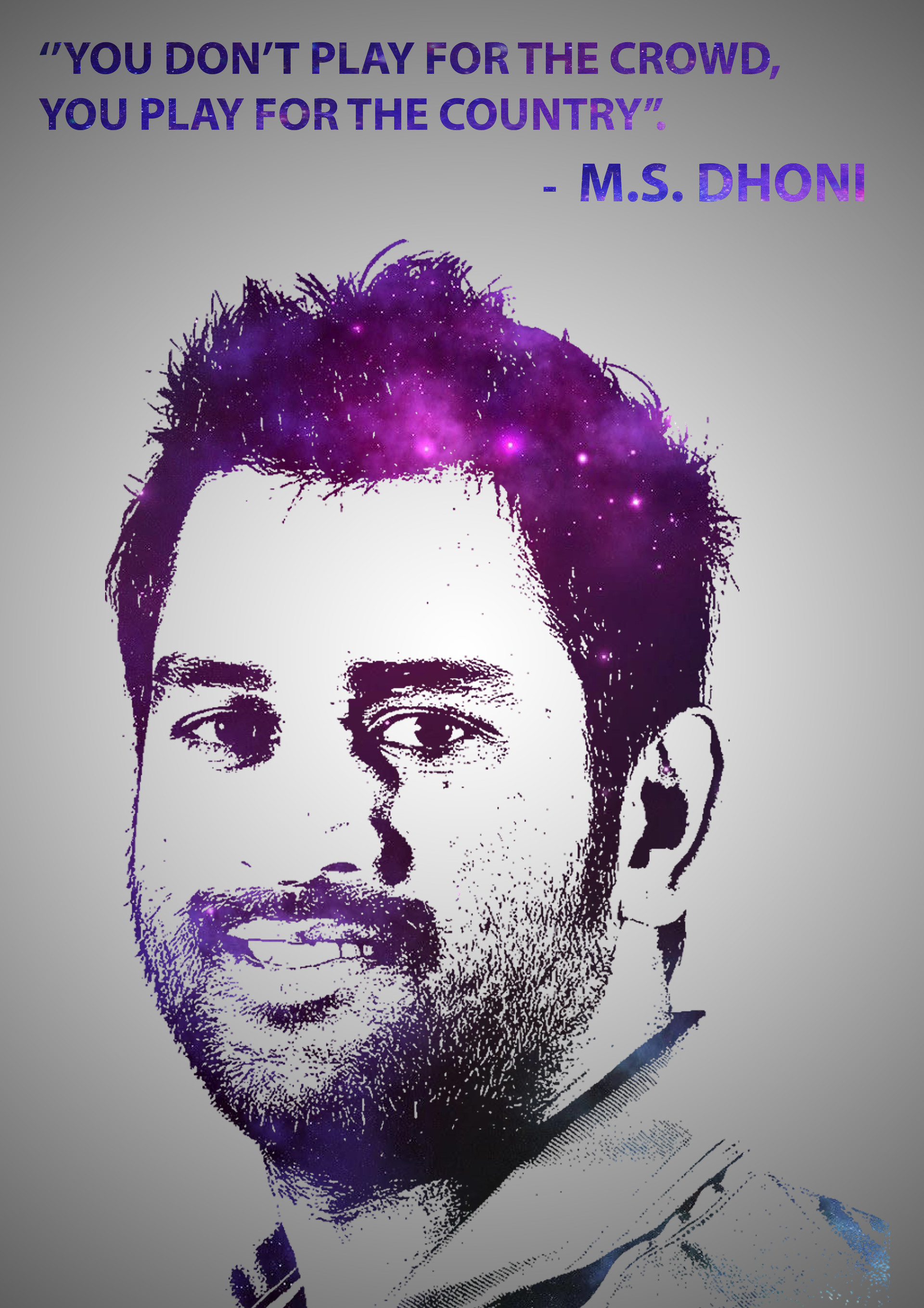 Artstation M S Dhoni Anupriya Yadav
