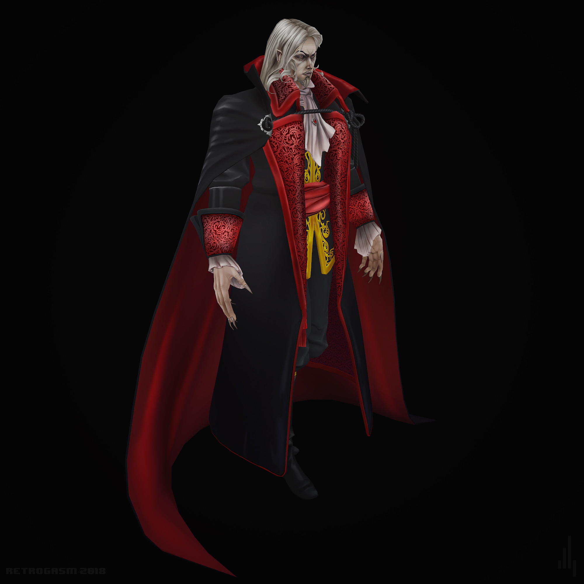 Artstation Dracula Castlevania Sotn Fanart Retrogasm 2018 Dillon Hetrick This time its the prince of darkness himself; dracula castlevania sotn fanart