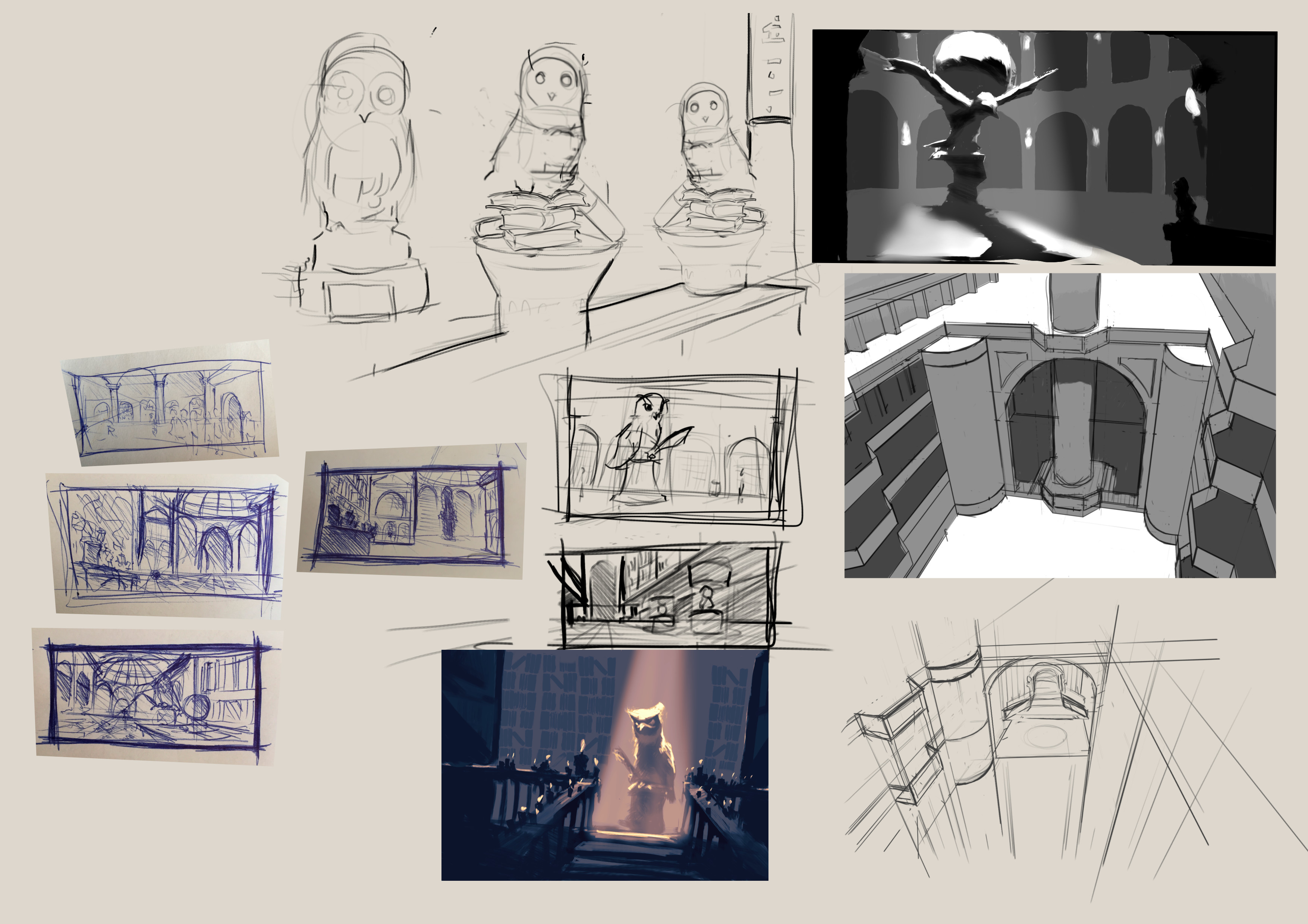 thumbnails/ sketches