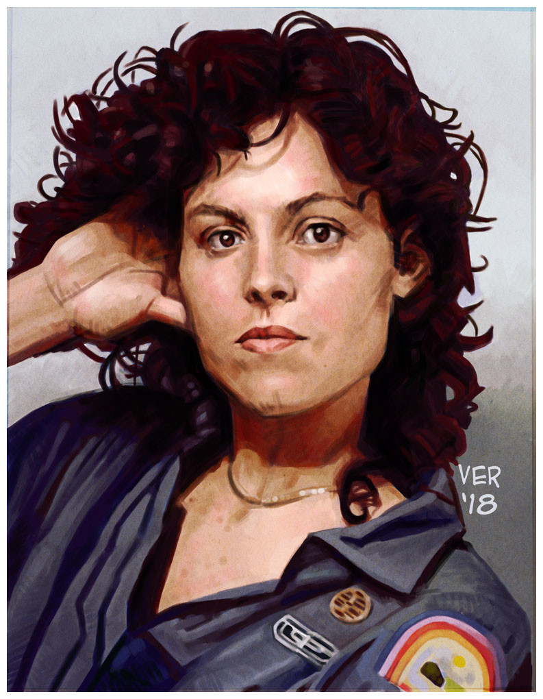 Artstation Ellen Ripley 1979 Victor Roa