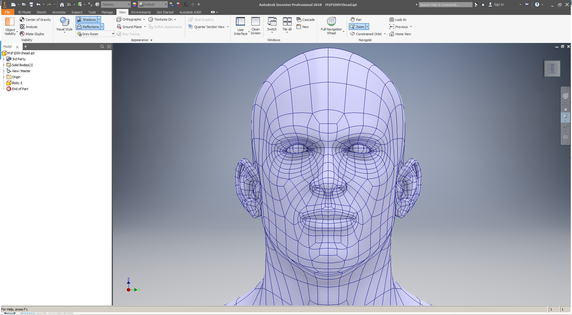 Artstation Cad Friendly Man Head Model M1p1d0v1head Aleksandr