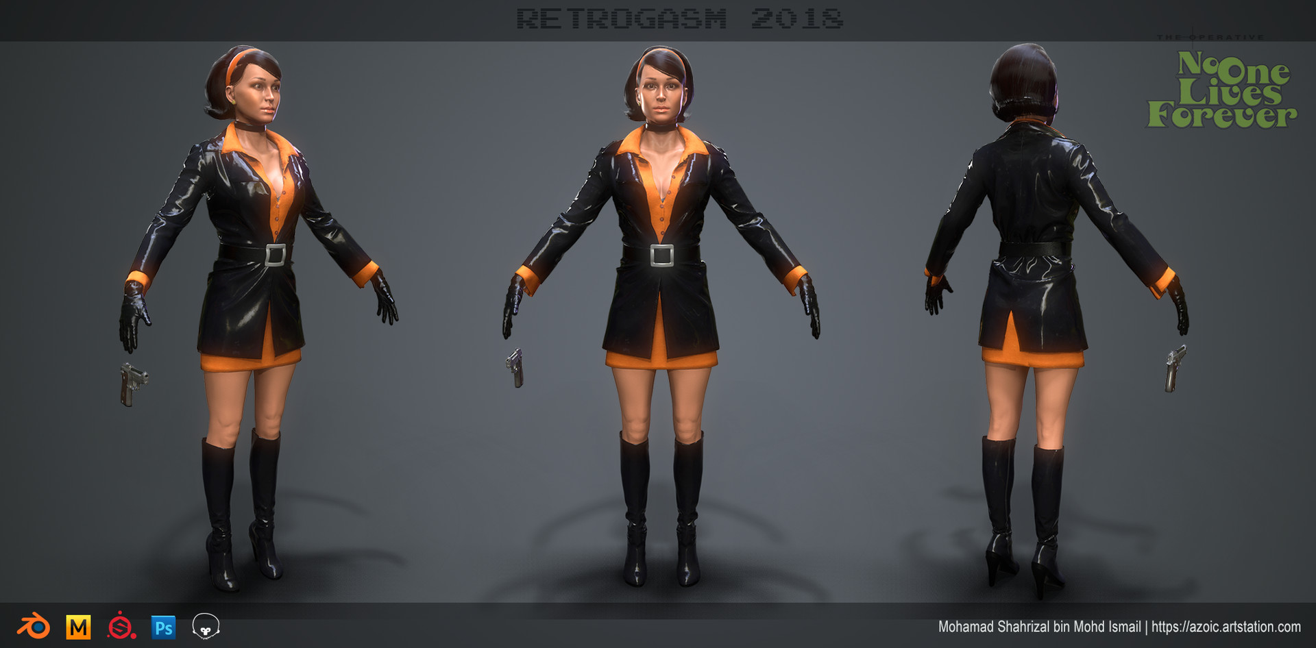 ArtStation - Cate Archer | No One Lives Forever | Retrogasm 2018