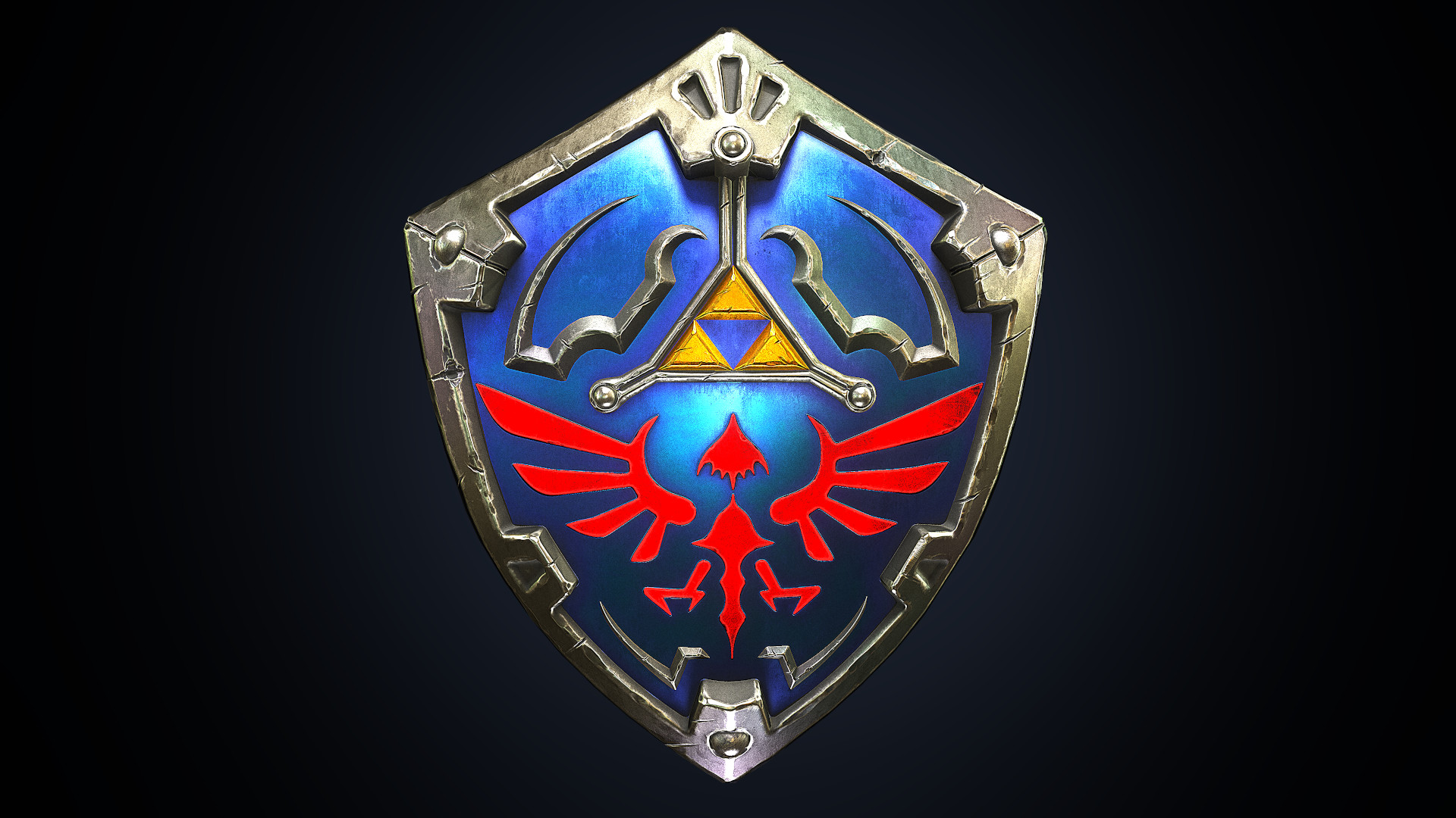Artstation Hylian Shield Mad Polygon
