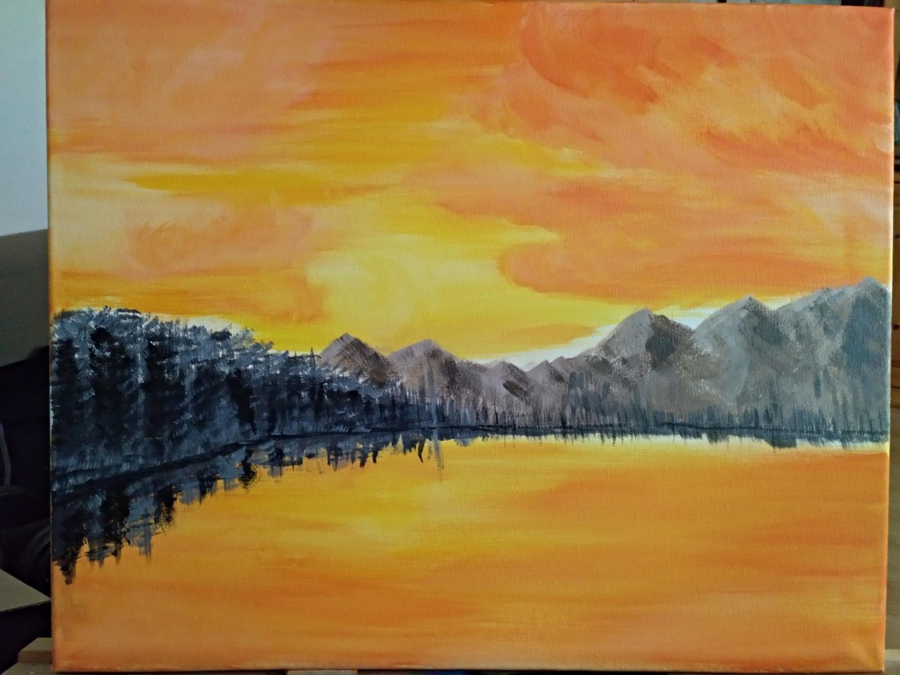 Sunrise painting easy sale