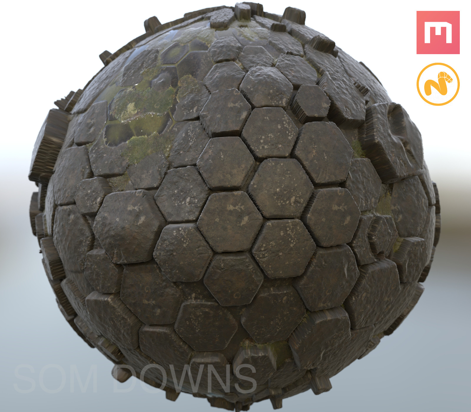 Giant's Causeway - Pentagon Steps Material - Single Tile