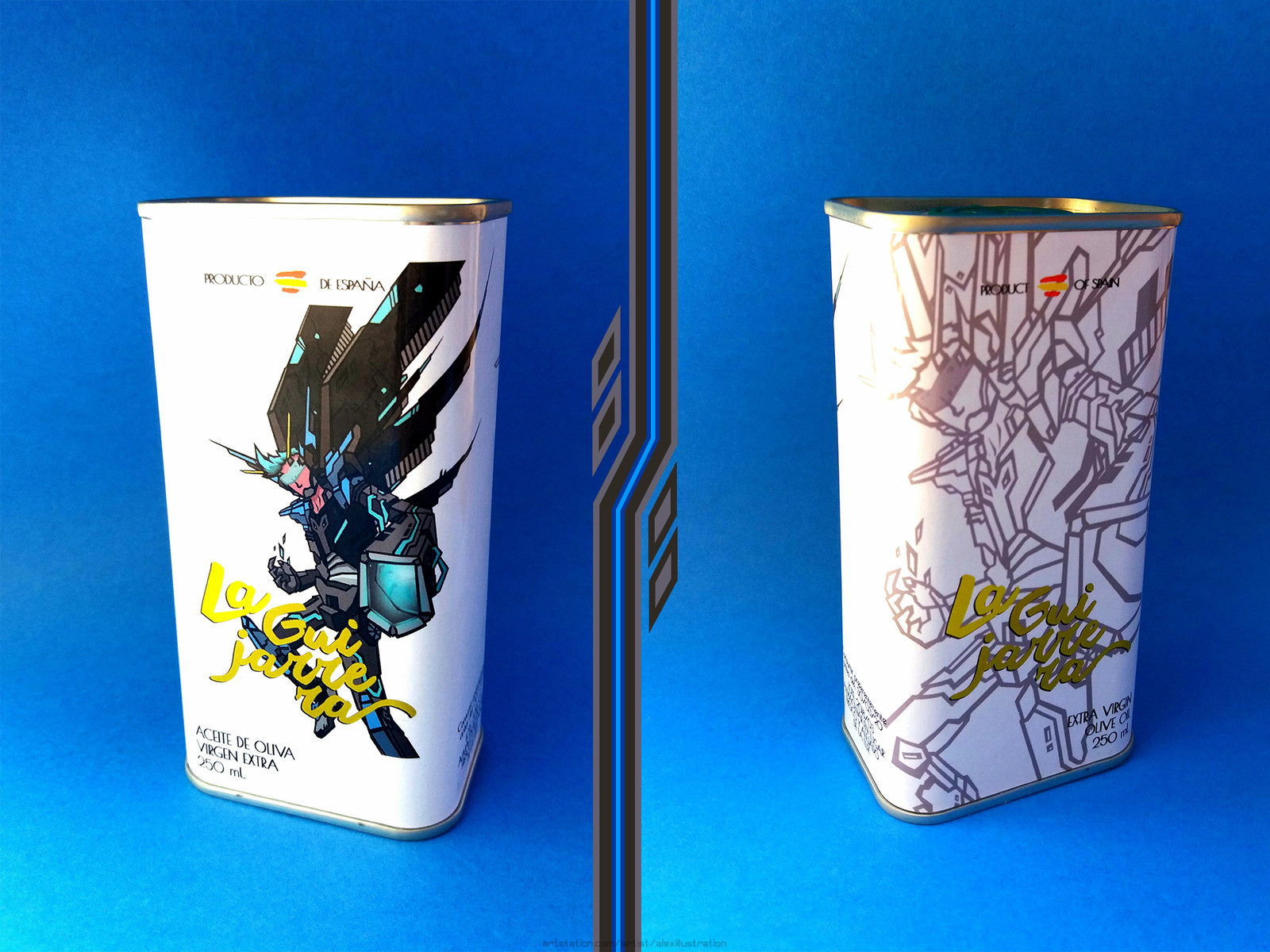 Illustration on the actual can label
