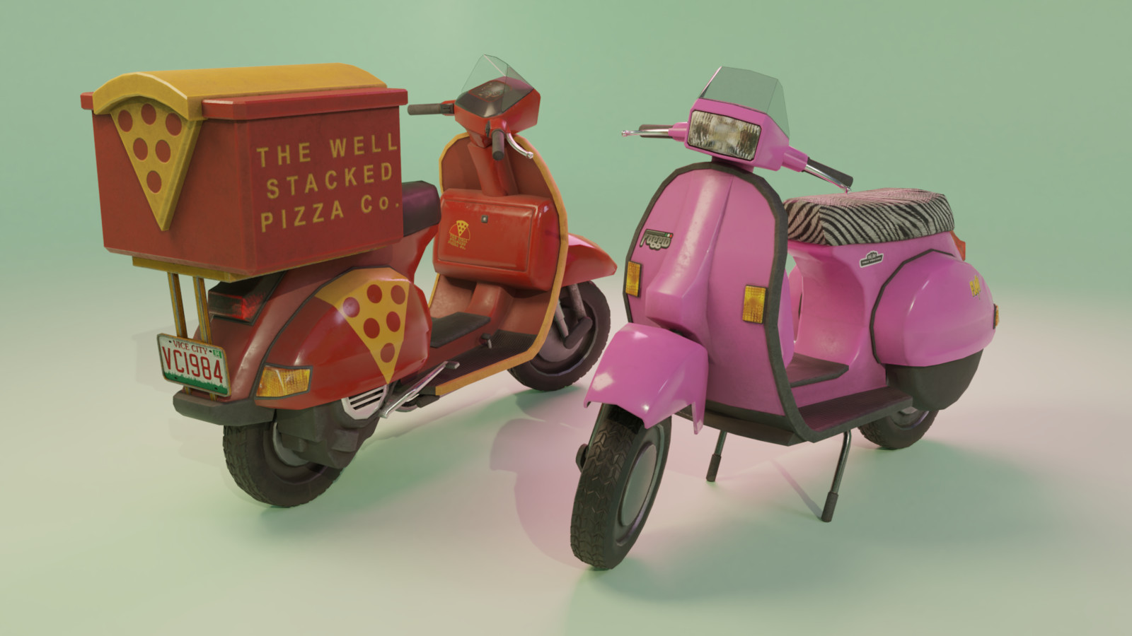 Artstation Faggio Re Imagined Gta Vice City Andy Begg