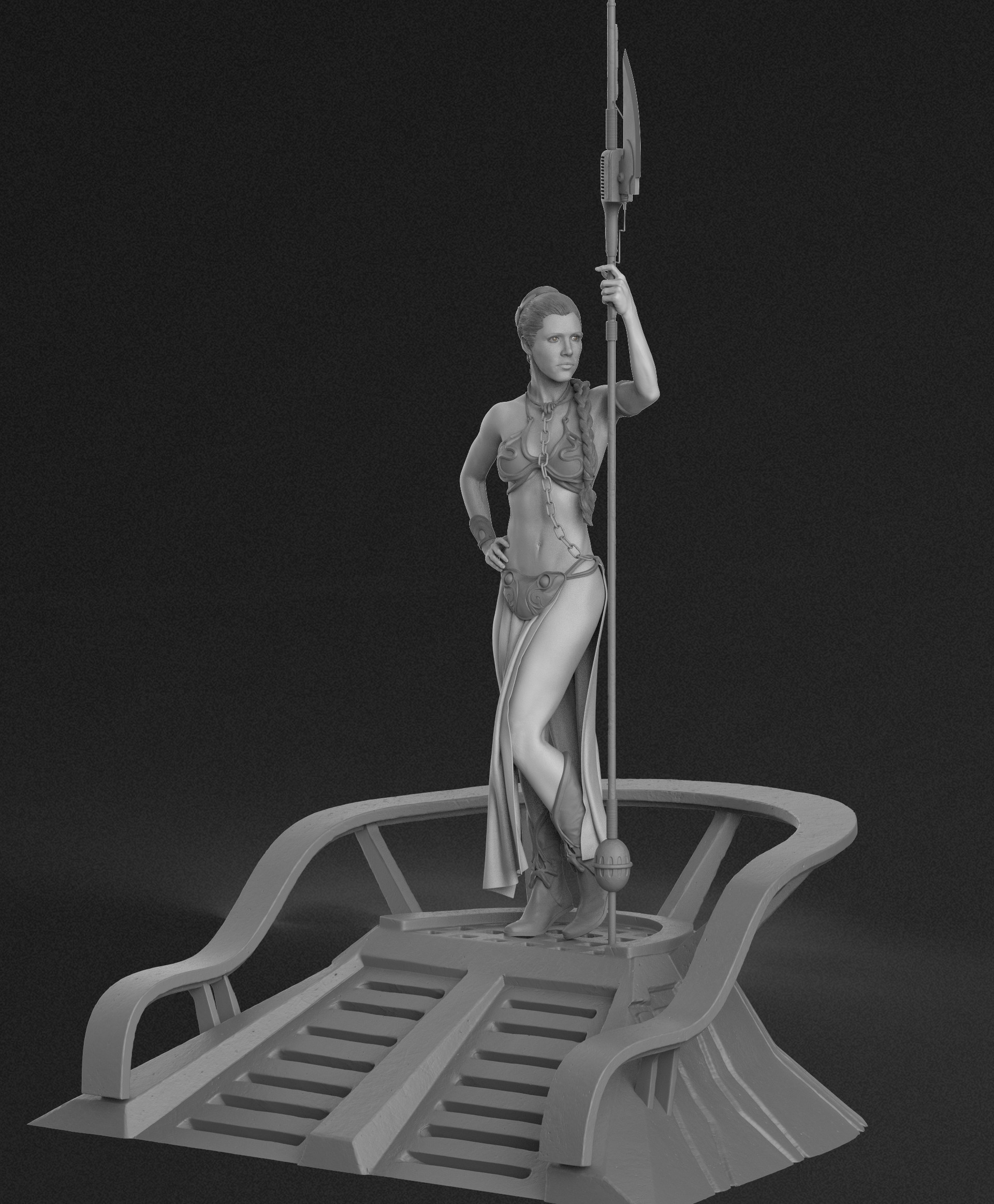 Artstation Slave Princess Leia From Return Of The Jedi Pawel