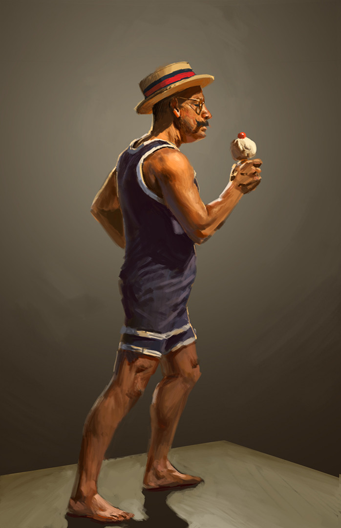 50's Beach Guy