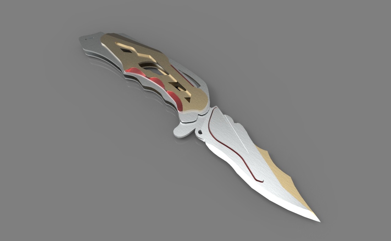 Artstation Iron Man Inspired Flip Knife Nica Jan Alvarez