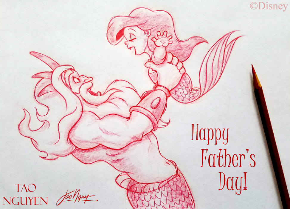 ArtStation - Tao Nguyen's Father's Day Mermaid Sketch ...
