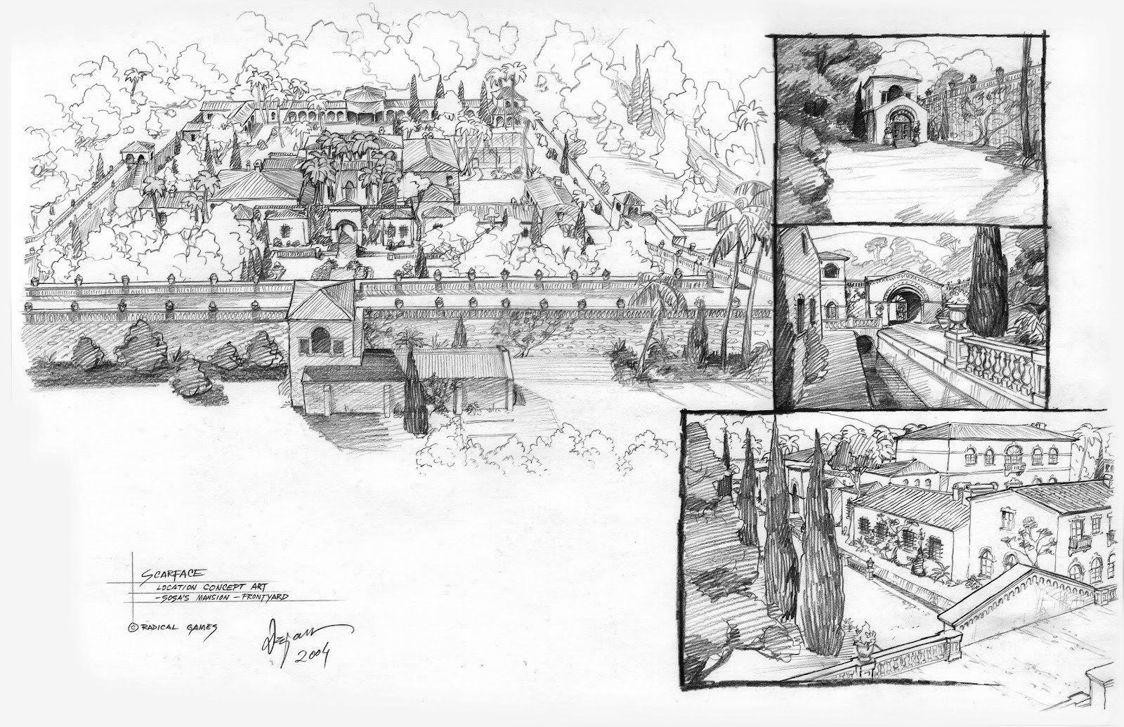 Dejan Ostojic - Scarface game concept art