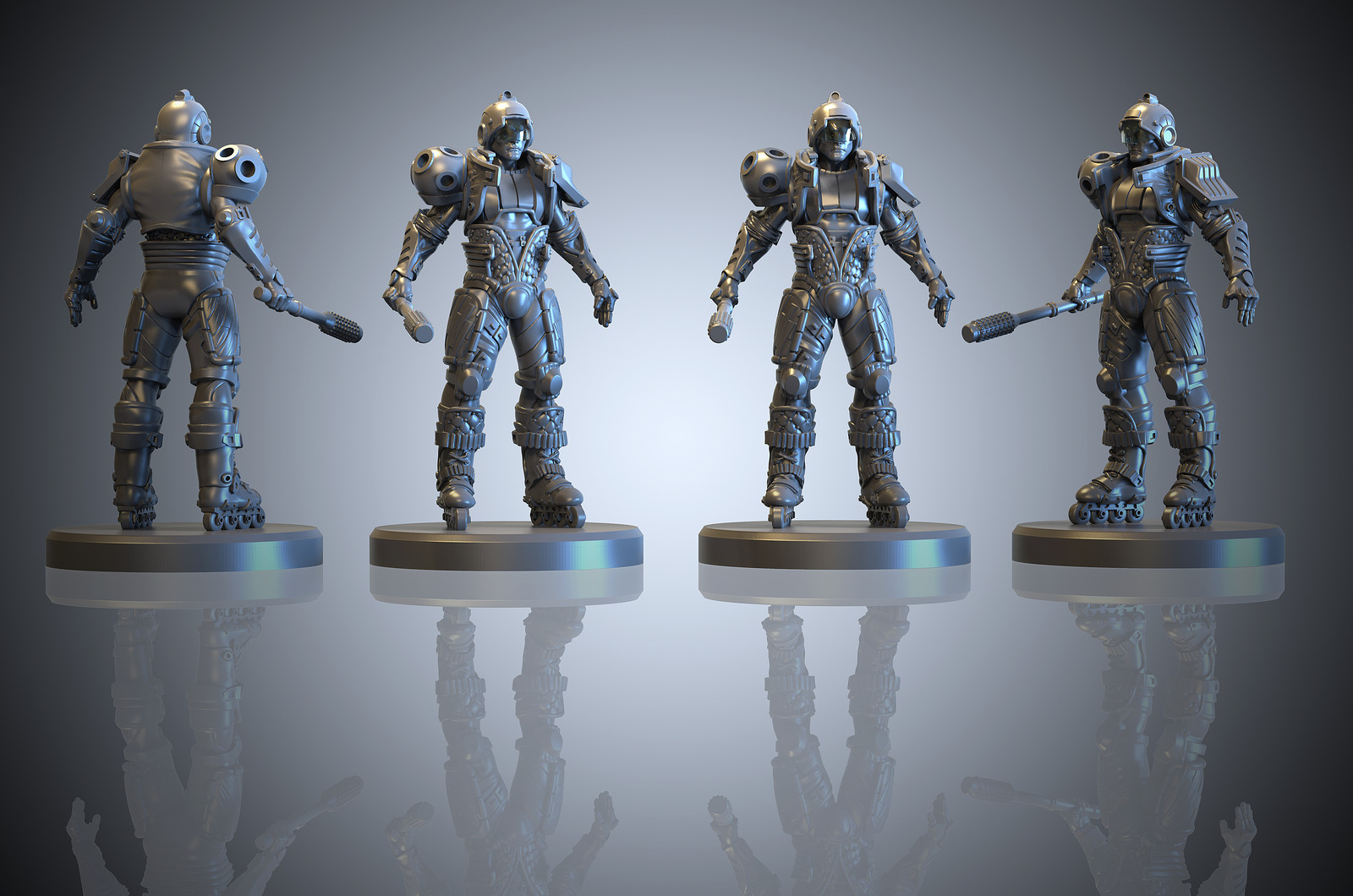 Razordisc first pre-pose miniature