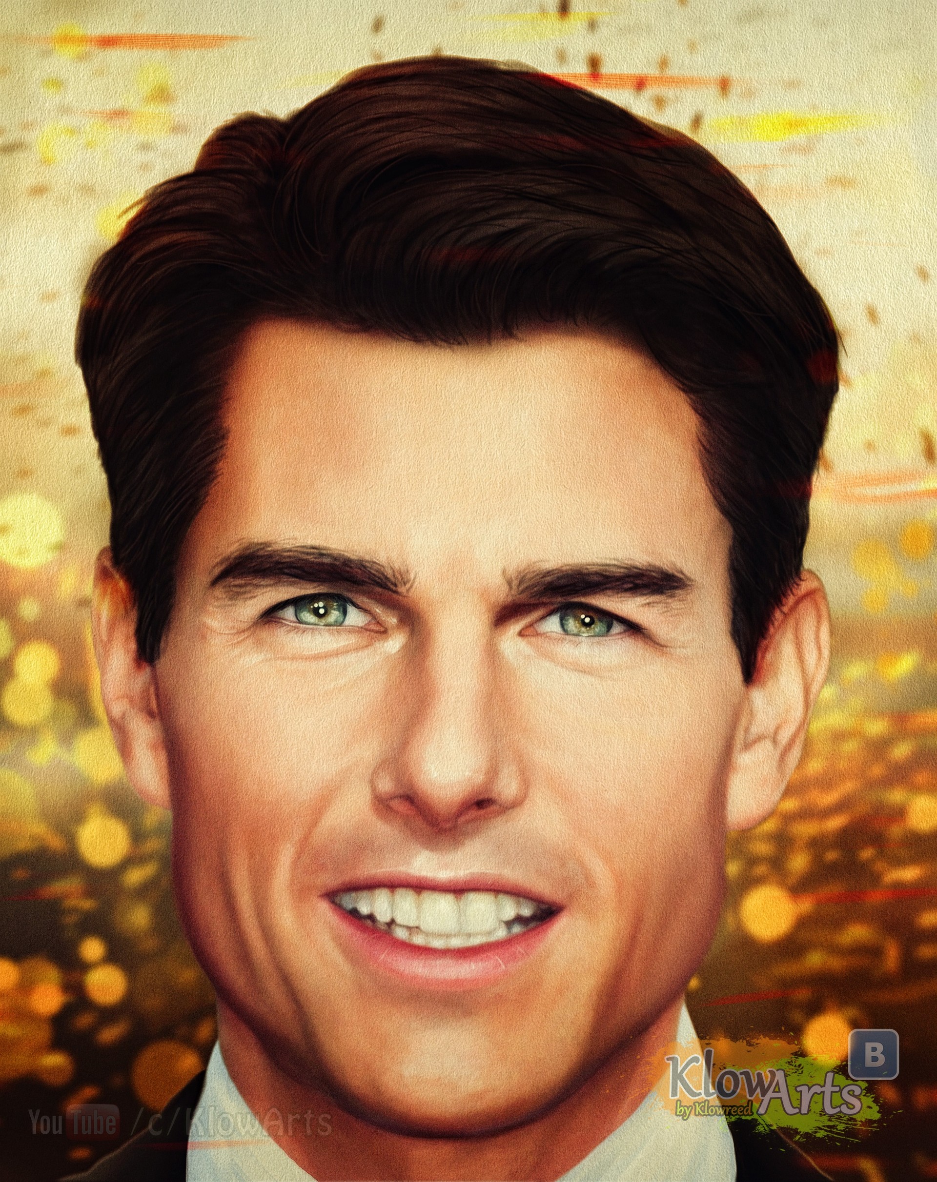 Awesome Pencil Sketch Of Tom Cruise | DesiPainters.com