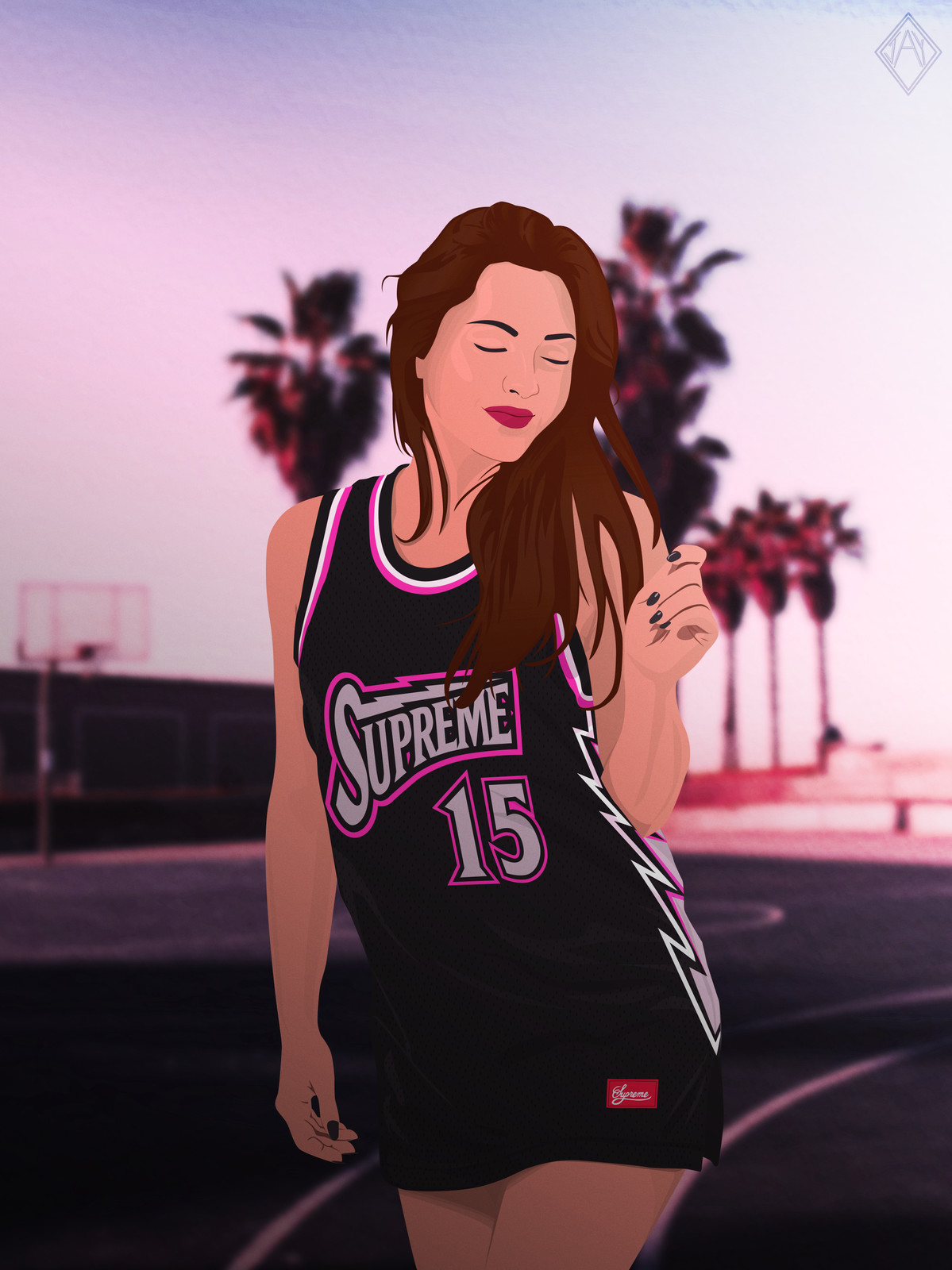 Artstation Supreme Basketball Jersey Jay R