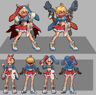 ArtStation - 火箭女in 2023  Art design, Character, Artwork