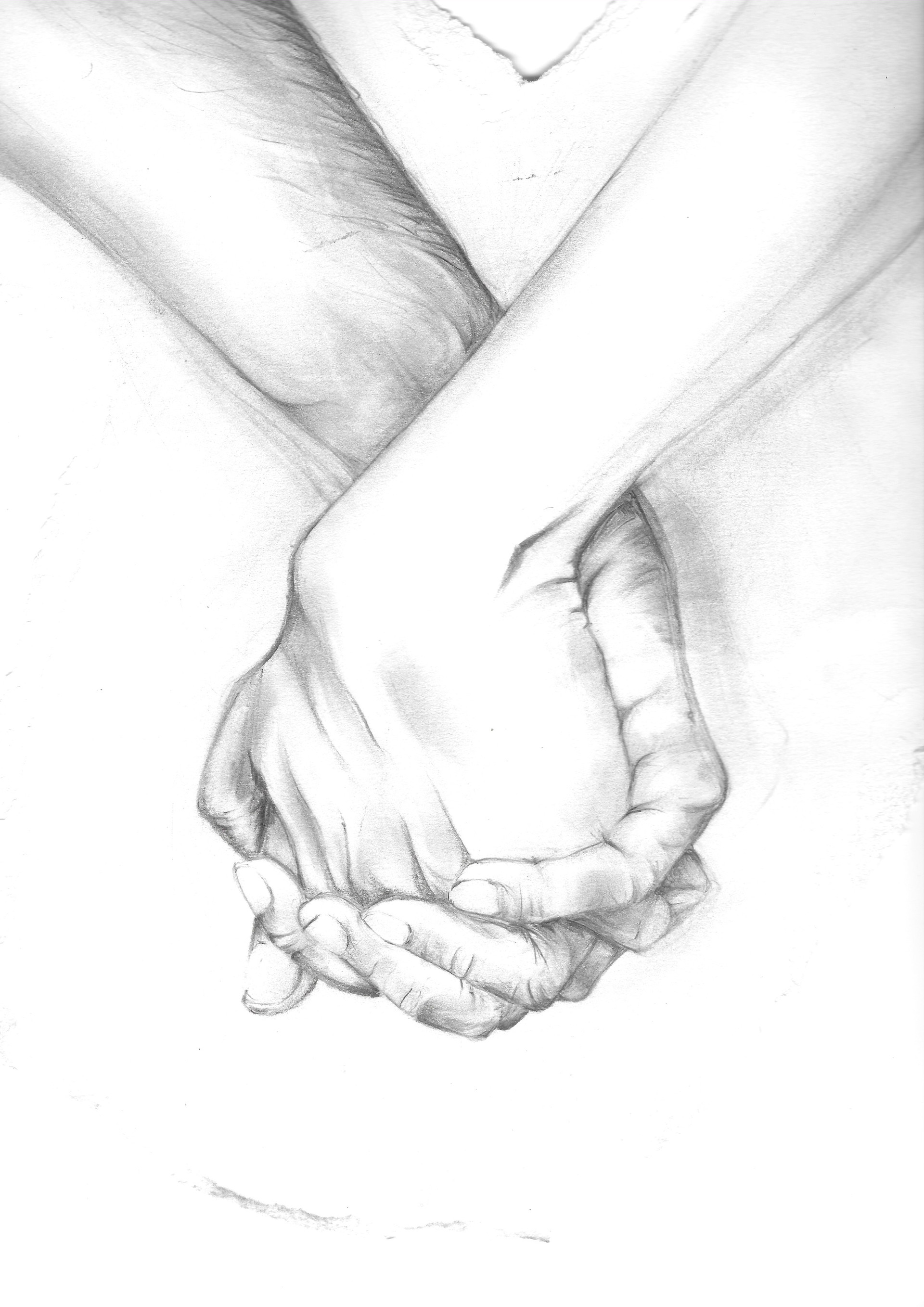 Clare McKinney - Holding Hands Drawing