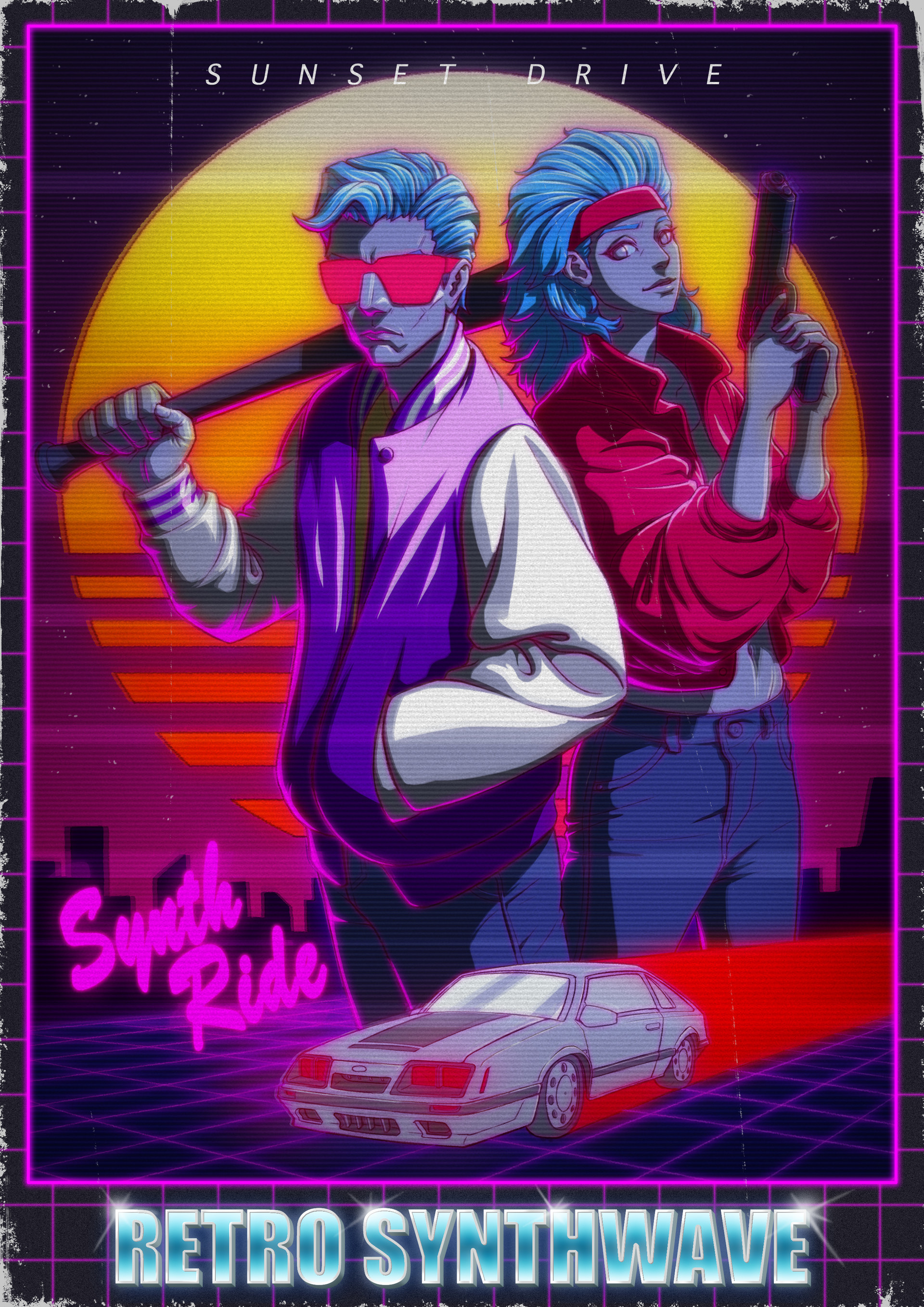 Female Artist Showcases 80S Synthwave - nk749t1