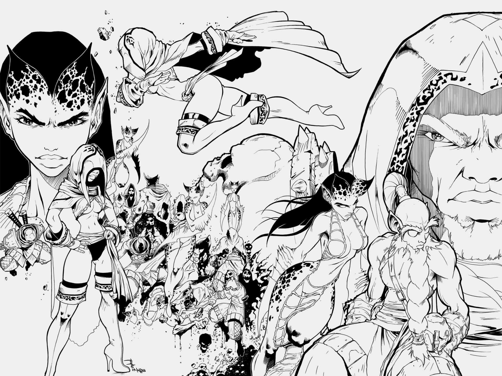Artstation Guerillas Wallpaper Inked Joseph Murray