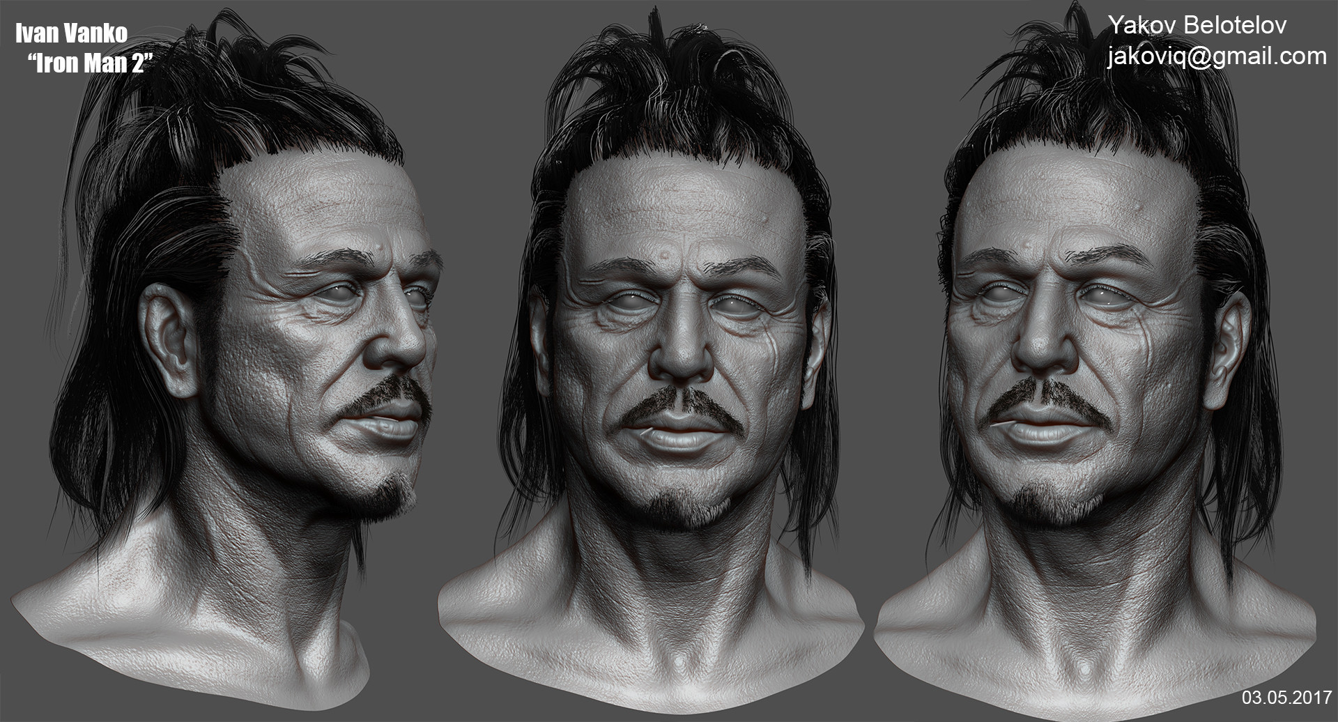 ArtStation - Mickey Rourke - fan art