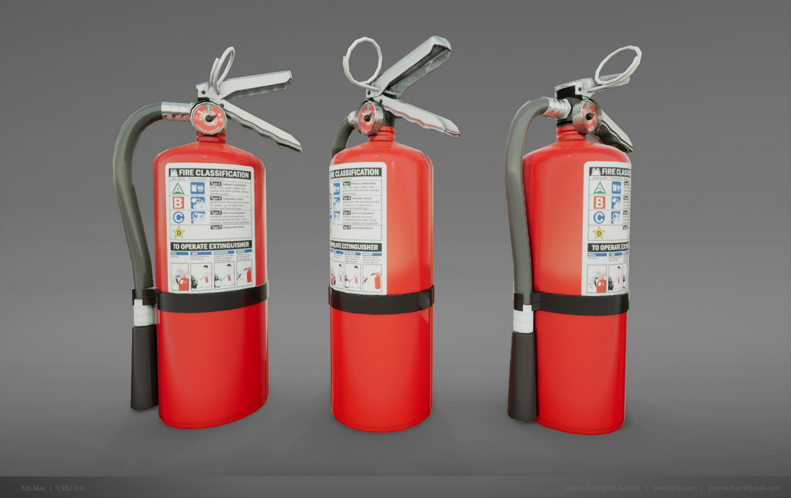 Fire Extinguisher - Low Poly