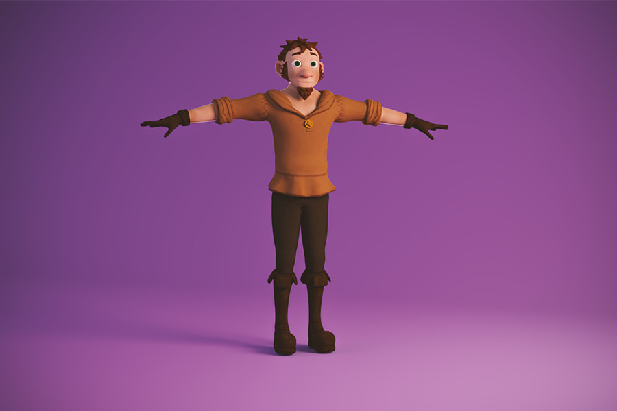 medieval boy 3D Model in Child 3DExport