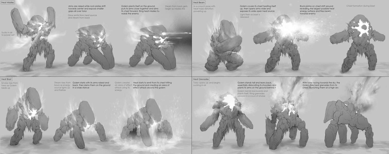 Designing the attack animations