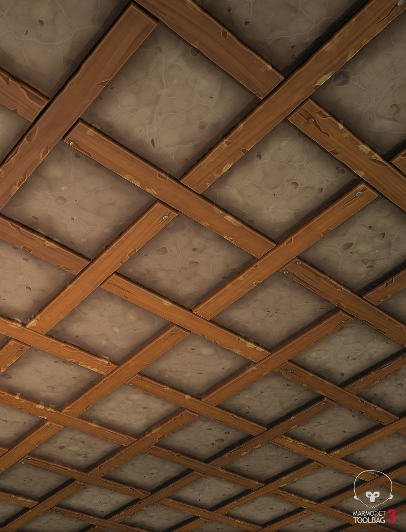 Adam Capone Stylized Texture Exploration Ceiling Planks