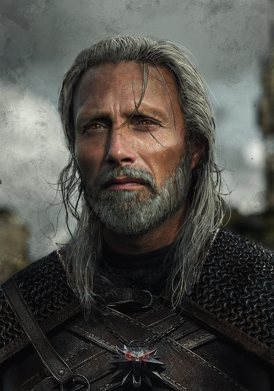 Mad Mikkelsen as Geralt of Rivia