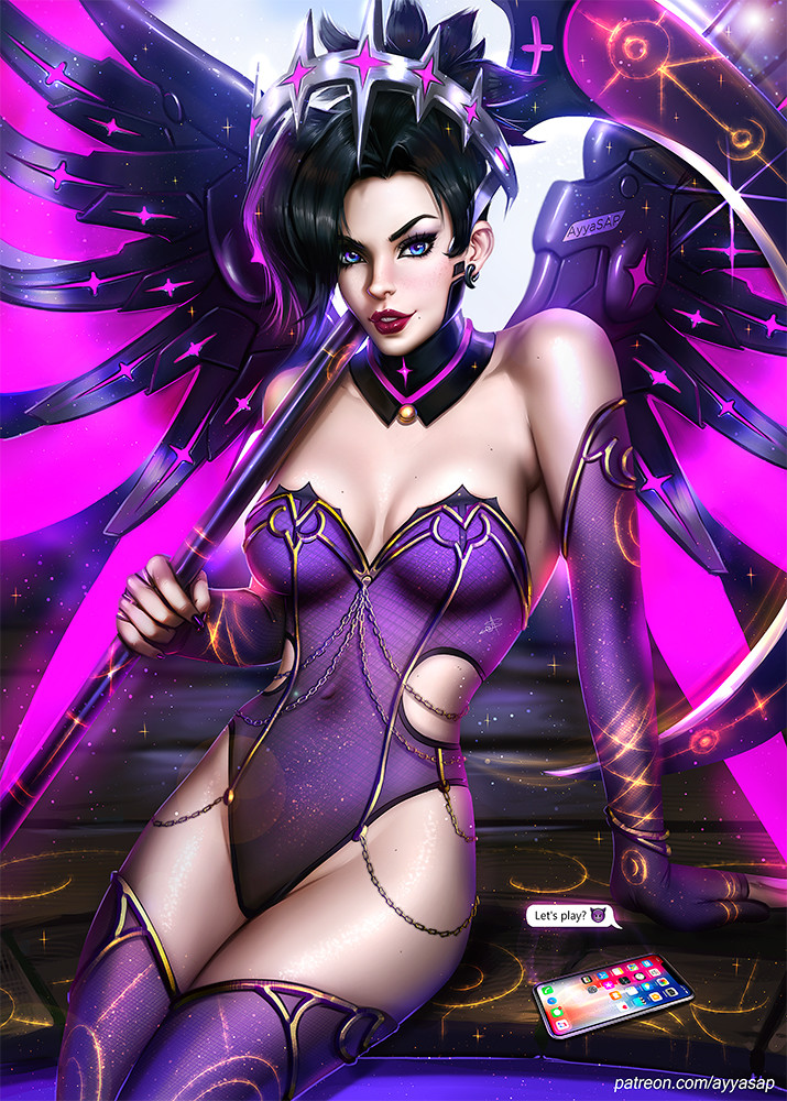 Artstation Dark Mercy Overwatch Ayyasap