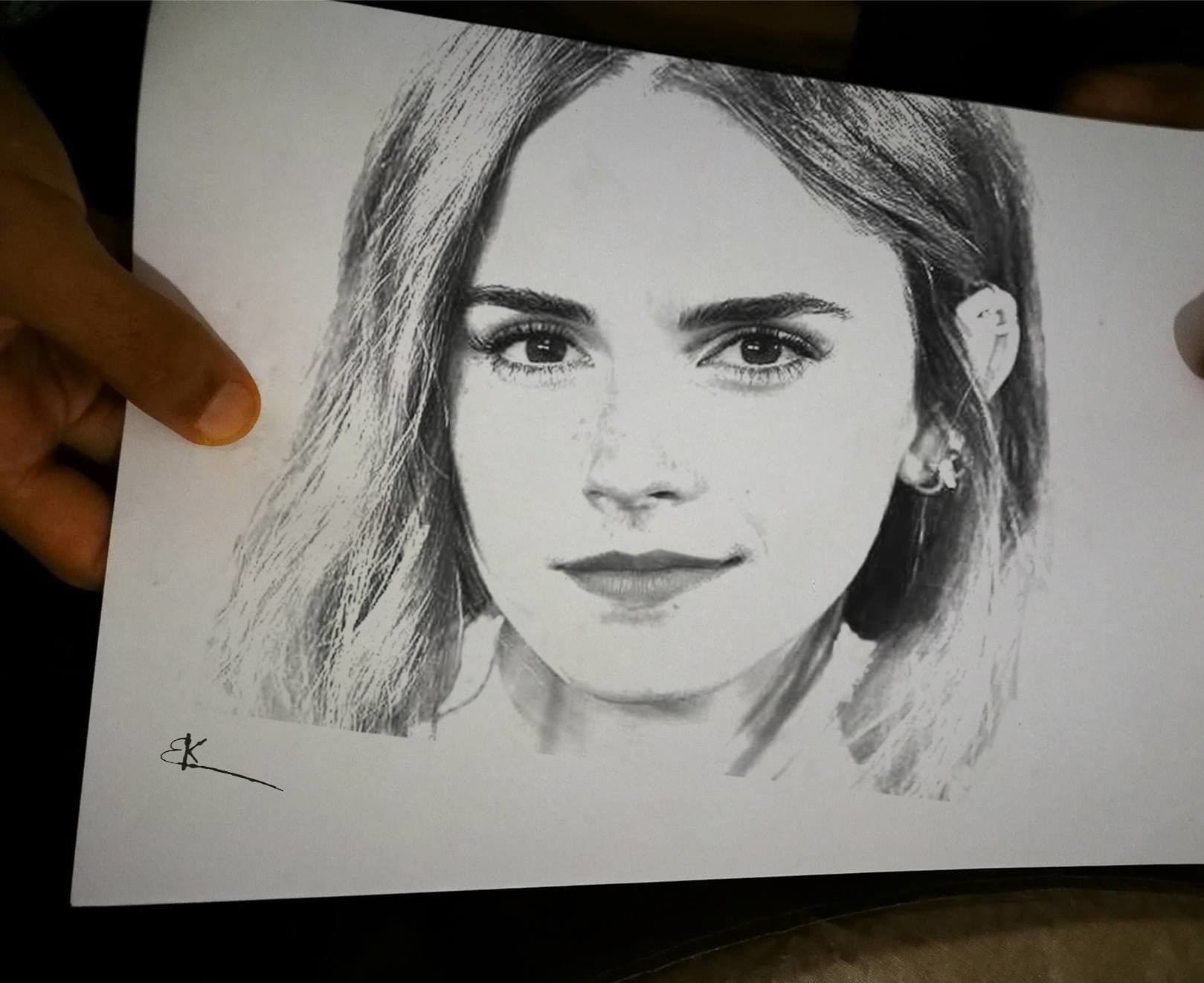 Portrait Emma Watson | All Drawing | Drawing | Pixoto