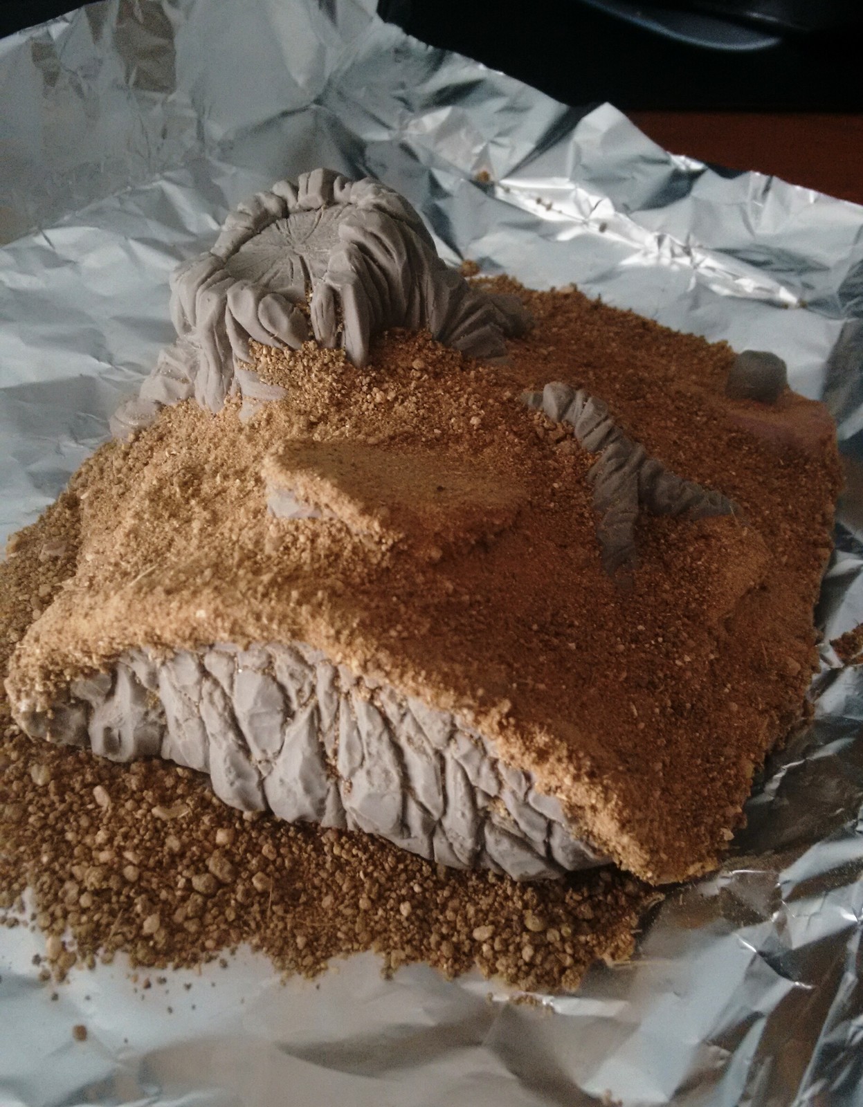 Adding sand