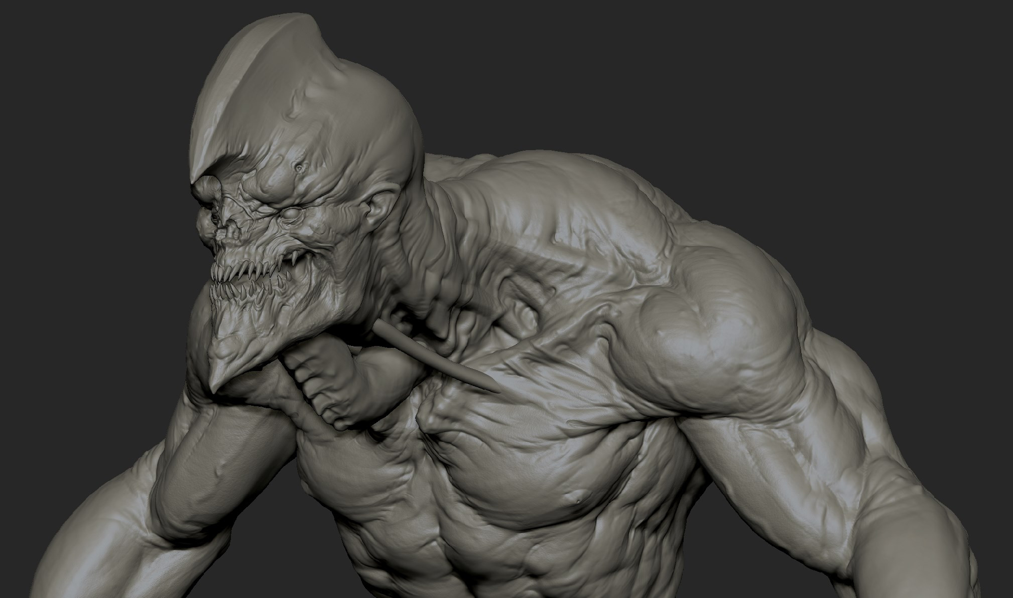 Pushing the detail further around the body.