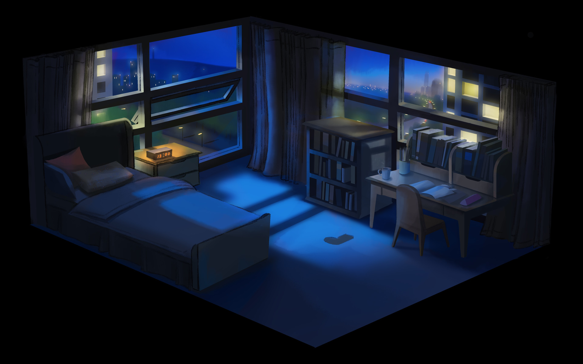 Jieun Park Set Design Student Room