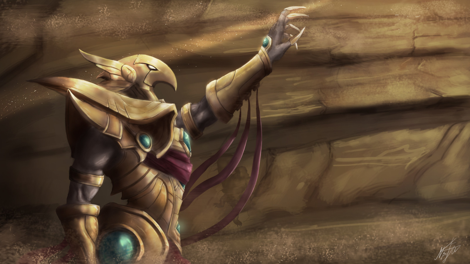 Artstation Azir Fan Art Nerijus Bytautas