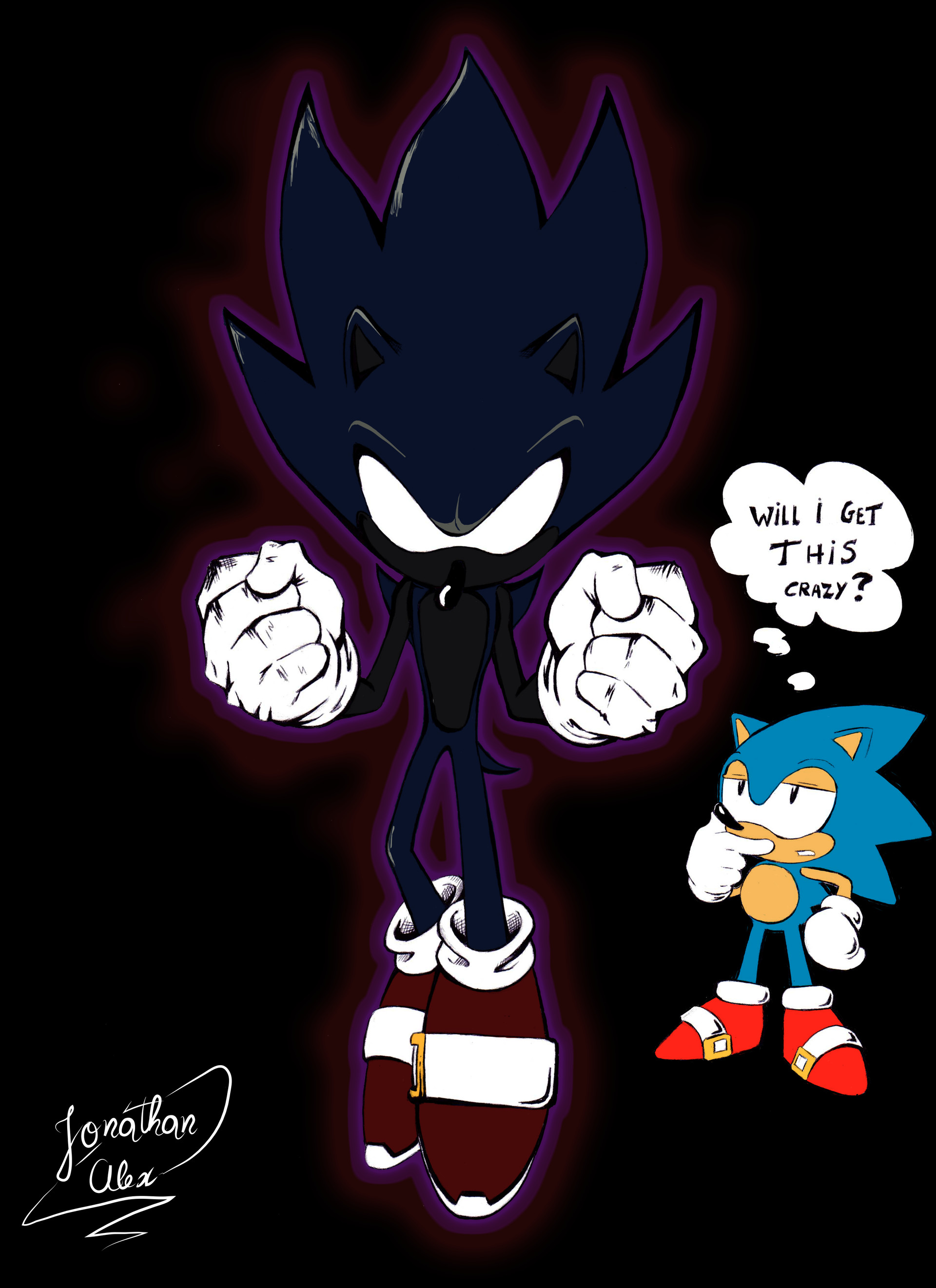 Jonathan Álex - Sonic meets his future dark alterego
