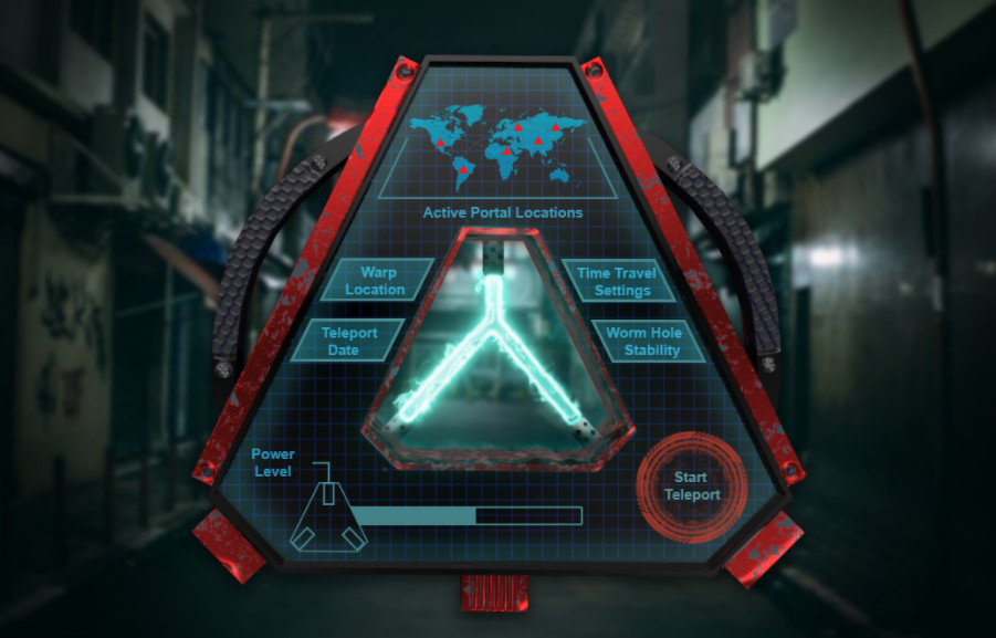 Game Artist And Ui Ux Designer Time Travel Sci Fi Hud Ui Ux