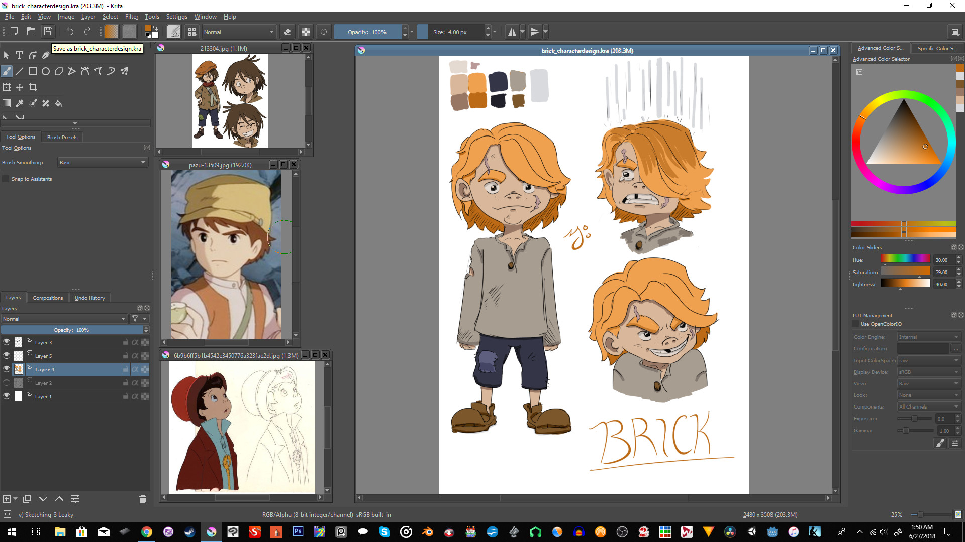 ArtStation - Brick Character Design Rough draft
