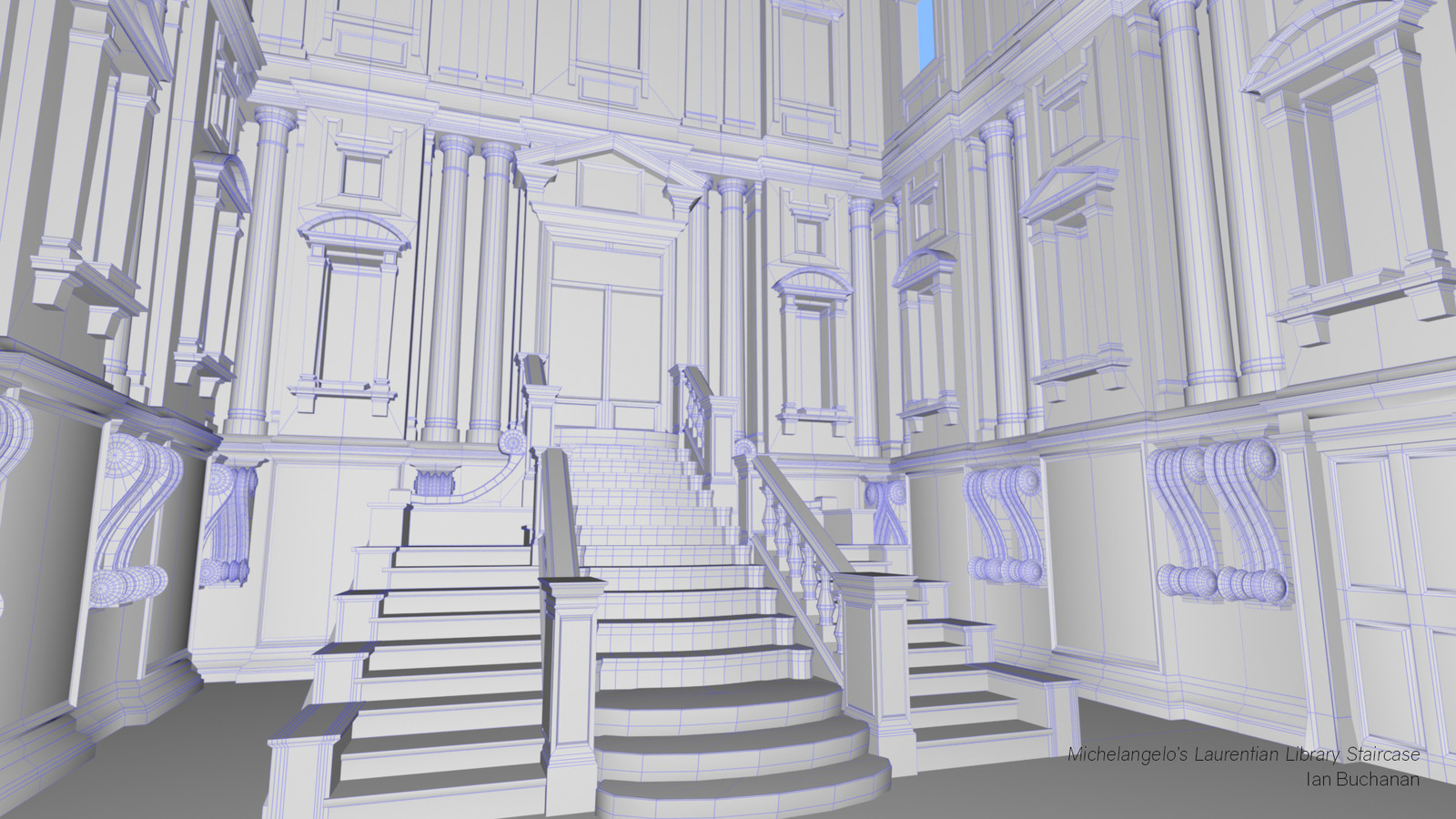 Michelangelo's Staircase, Wireframe
