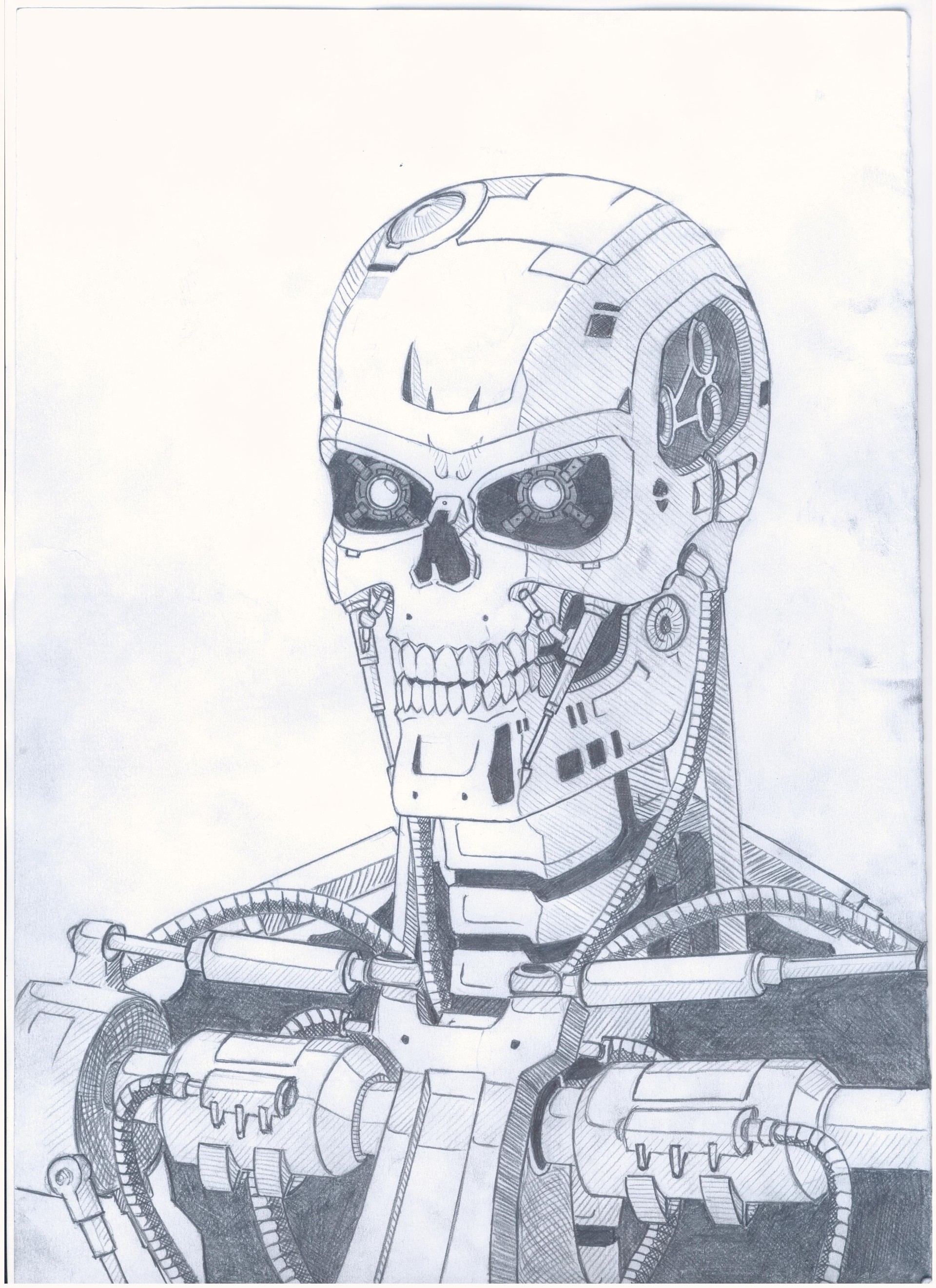 Artstation Terminator T 800 Endoskeleton Karas Raven The pose is ready, so now let's add some body to this bare skeleton. terminator t 800 endoskeleton karas raven