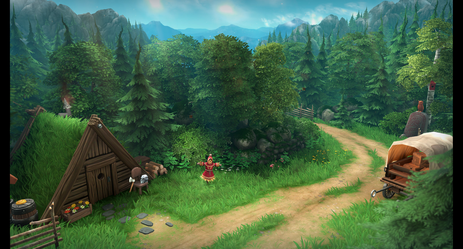Unused start menu I created with the assets that the art-team produced